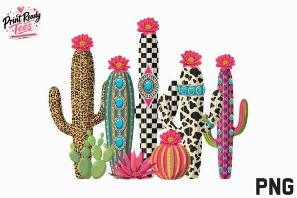 Download Boho Western Cactus Garden PNG - Boho Collection