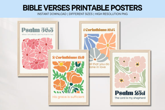 Download Boho Bible Verse Wall Art Neutral Poster - Boho Collection