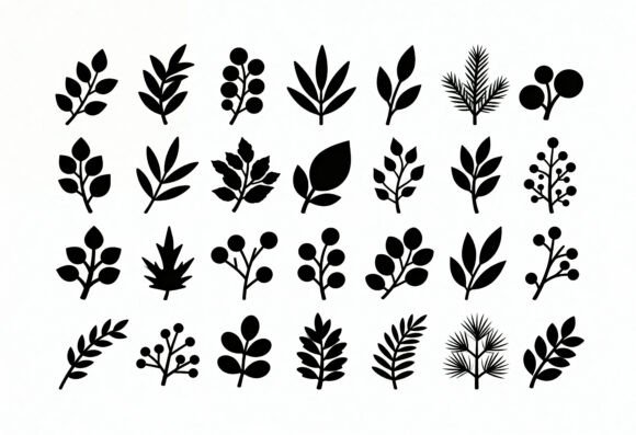 Download Botanical Clipart Bundle Leaves Berries - Botanical clipart bundle Collection