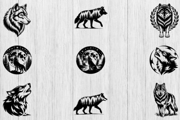 Download Wolf SVG Bundle, Wolf Clipart, Wolf Head - Wolf Collection