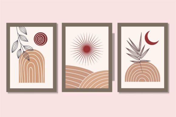 Download Boho Wall Art Sun and Moon Poster - Boho Collection