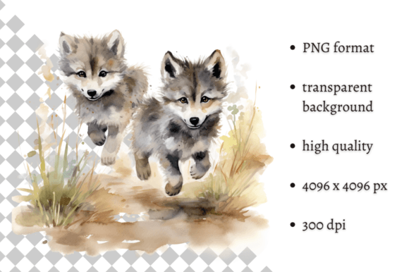 Download Watercolor Wolf Illustration - Wolf Collection