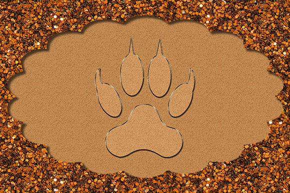 Download Animal Cat Dog Wolf Footprint Paw Frame - Wolf Collection