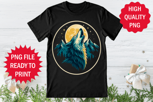 Download Wolf Lover Moon Adventure Shirt Design - Wolf Collection
