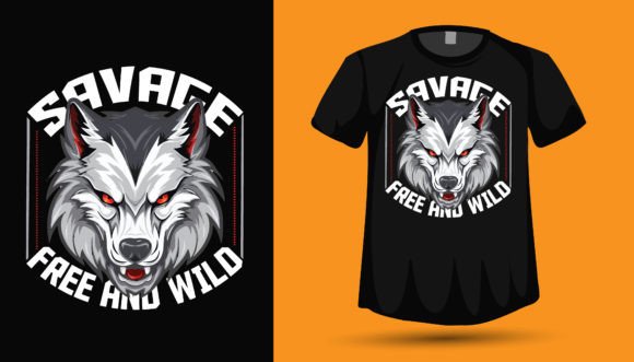 Download Savage Wild Wolf Lover Tshirt Design - Wolf Collection
