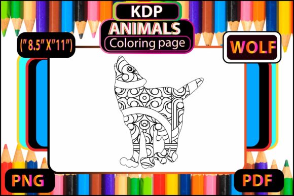 Download Wolf Coloring Page for Adults &amp; Kids Kdp - Wolf Collection
