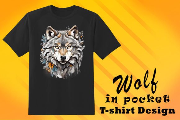 Download Wolf Illustration for POD T-Shirt - Wolf Collection