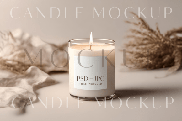 Download Boho Soy Candle Label Mockup - Boho Collection