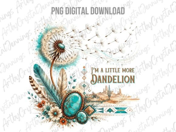 Download Country Boho Western Dandelion PNG - Boho Collection