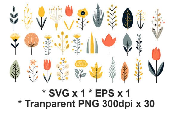 Download Botanical Clipart Bundle EPS SVG PNG - Botanical clipart bundle Collection