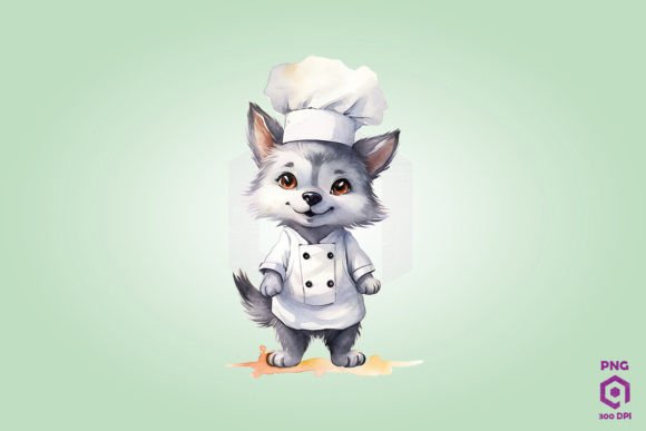 Download Chef Gray Wolf Clipart PNG - Wolf Collection