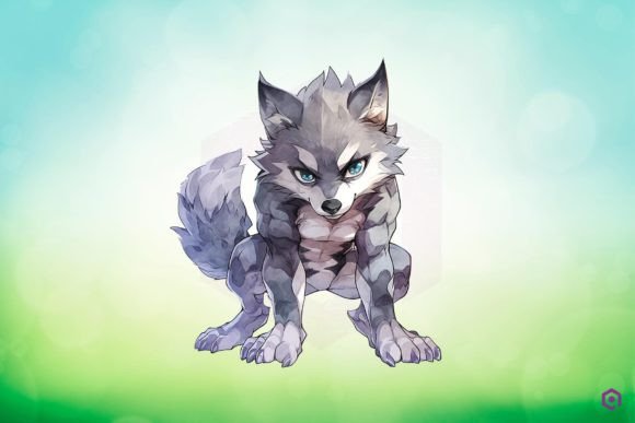 Download Muscular Gray Wolf Clipart PNG - Wolf Collection