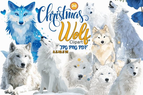 Download Christmas Wolf Clipart - Wolf Collection