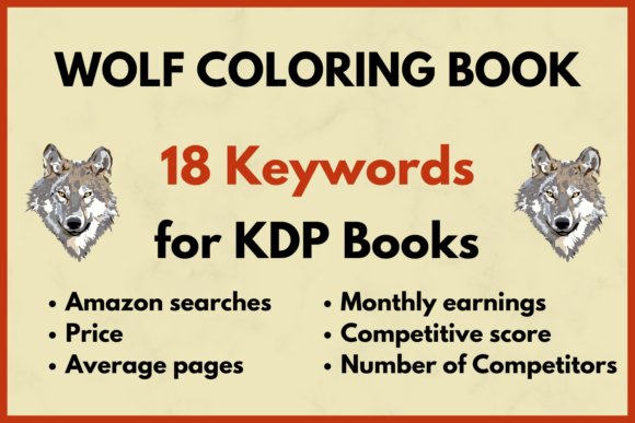 Download Wolf Coloring Book KDP Keyword Research - Wolf Collection